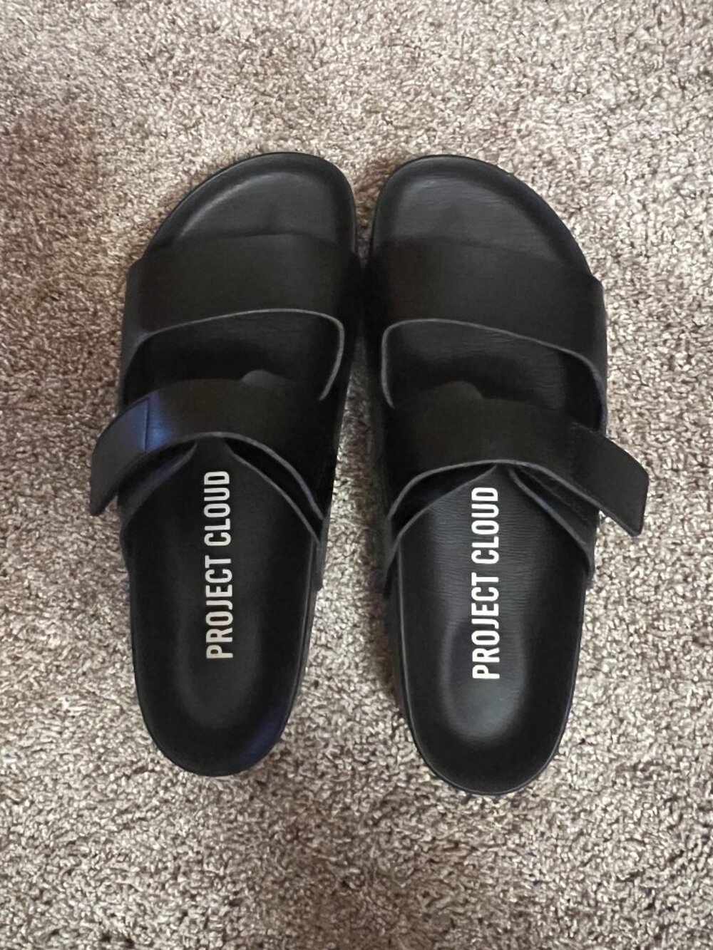 NWOT! Women's Project Cloud Black Slide Sandals S: 10
